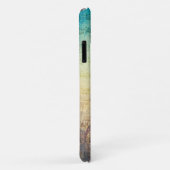 Cello met kleurrijke muziekachtergrond iPhone case (Achterkant/rechts)