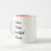 Cello-Mok Tweekleurige Koffiemok (Voorkant links)