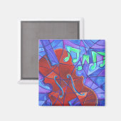 Cello Mozaïek Magneet (Voorkant / Achterkant)
