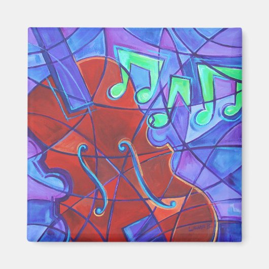 Cello Mozaïek Magneet (Voorkant)