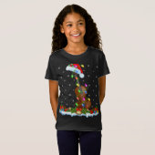 Cello Music Lover Matching Santa Hat Cello Christm T-shirt (Voorkant volledig)