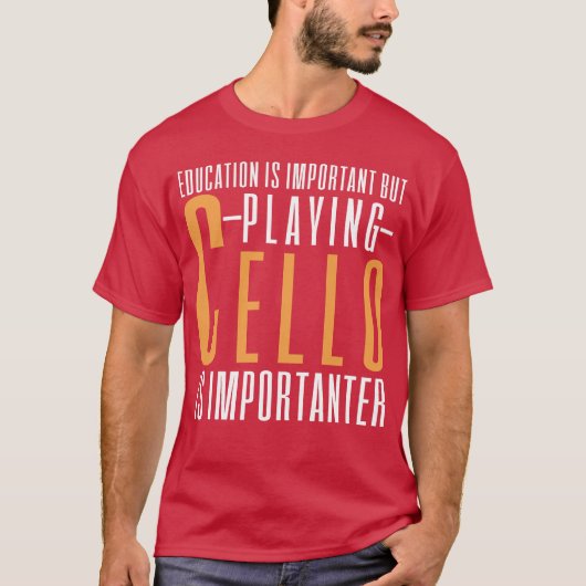 Cello Music Musical T-shirt (Voorkant)