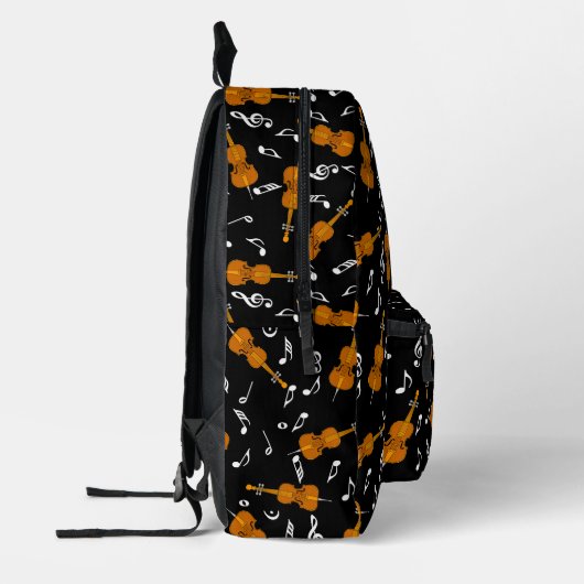Cello Music Note Pattern Bedrukte Rugzak (Links)