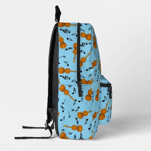 Cello Music Note Pattern Bedrukte Rugzak (Links)