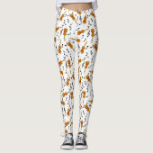 Cello Music Note Pattern Leggings (Voorkant)