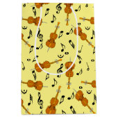 Cello Music Note Pattern Medium Cadeauzakje (Voorkant)