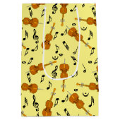 Cello Music Note Pattern Medium Cadeauzakje (Achterkant)