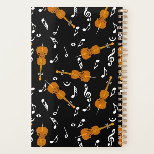 Cello Music Note Pattern Planner (Achterkant)