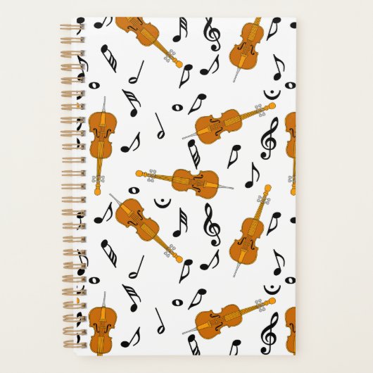 Cello Music Note Pattern Planner (Voorkant)