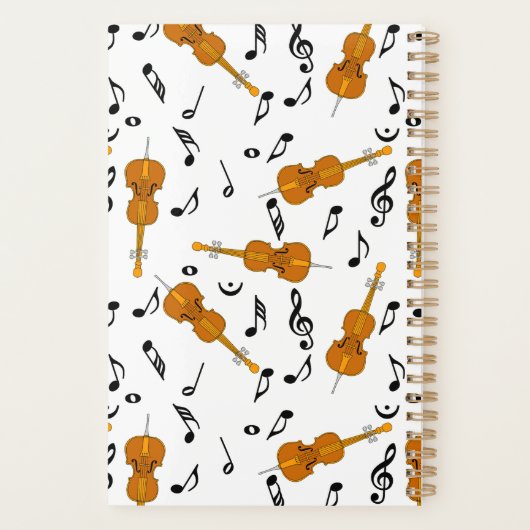 Cello Music Note Pattern Planner (Achterkant)