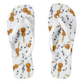 Cello Music Note Pattern Teenslippers (Voetbed)