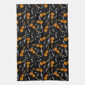 Cello Music Note Pattern Theedoek (Verticaal)