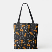 Cello Music Note Pattern Tote Bag (Achterkant)