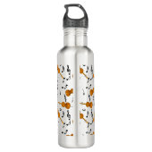 Cello Music Note Pattern Waterfles (Achterkant)