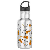 Cello Music Note Pattern Waterfles (Voorkant)