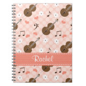 Cello Music Note Spiral Notitieboek Journal (Voorkant)