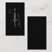 Cello Music Notes Instrument Musician Cellist Visitekaartje (Voorkant / Achterkant)