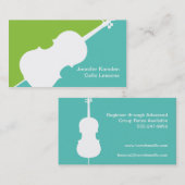Cello Music Teacher Player Cellist Musician Visitekaartje (Voorkant / Achterkant)