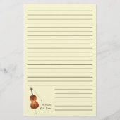 Cello Musician Music Teacher String Orchestra Briefpapier (Achterkant)