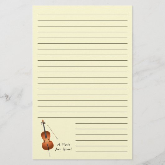 Cello Musician Music Teacher String Orchestra Briefpapier (Achterkant)