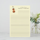 Cello Musician Music Teacher String Orchestra Briefpapier (Staand voorkant)