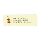 Cello Musician Music Teacher String Orchestra Etiket (Voorkant)