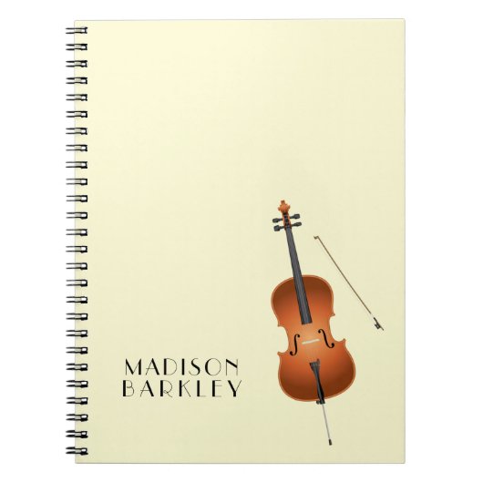 Cello Musician Music Teacher String Orchestra Notitieboek (Voorkant)