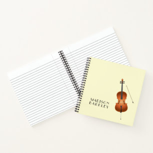 Cello Musician Music Teacher String Orchestra Notitieboek