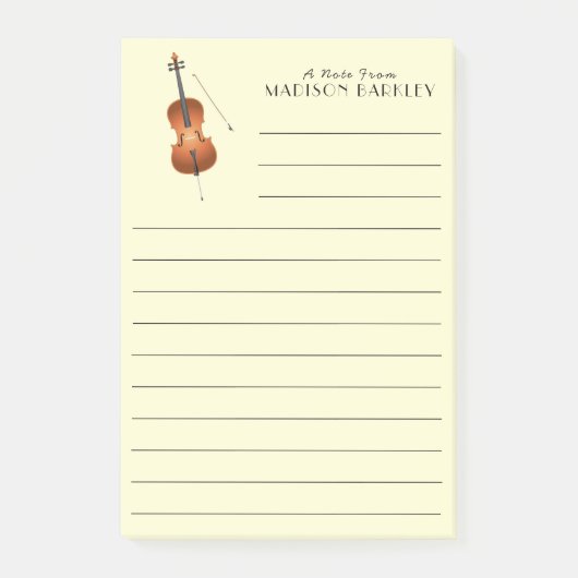 Cello Musician Music Teacher String Orchestra Post-it® Notes (Voorkant)