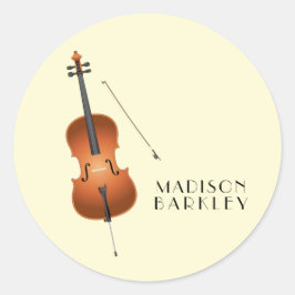 Cello Musician Music Teacher String Orchestra Ronde Sticker