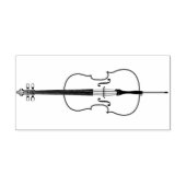 Cello Musician Music Teacher String Orchestra Rubberstempel (Afrduk)