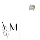 Cello Musician Music Teacher String Orchestra Rubberstempel (Gestempeld)