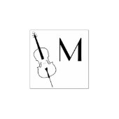 Cello Musician Music Teacher String Orchestra Rubberstempel (Afrduk)