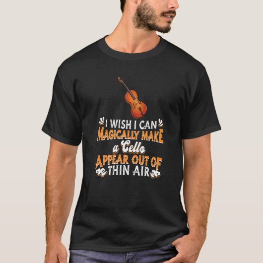 Cello Musician Orchestra Classical Music Magical T-shirt (Voorkant)