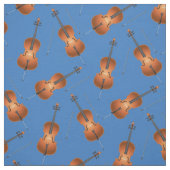 Cello Musician Room Decor Blue Stof (Swatch)