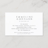 Cello Muziek Muzikant Docent Visitekaartje (Achterkant)