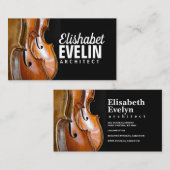 cello muziekinstrumenten visitekaartje (Voorkant / Achterkant)