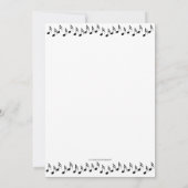 Cello - Muziekuitnodiging Kaart (Achterkant)