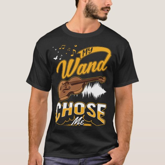 Cello My wand chose me Cellist Cello T-shirt (Voorkant)