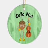 Cello Nut Keramisch Ornament (Links)