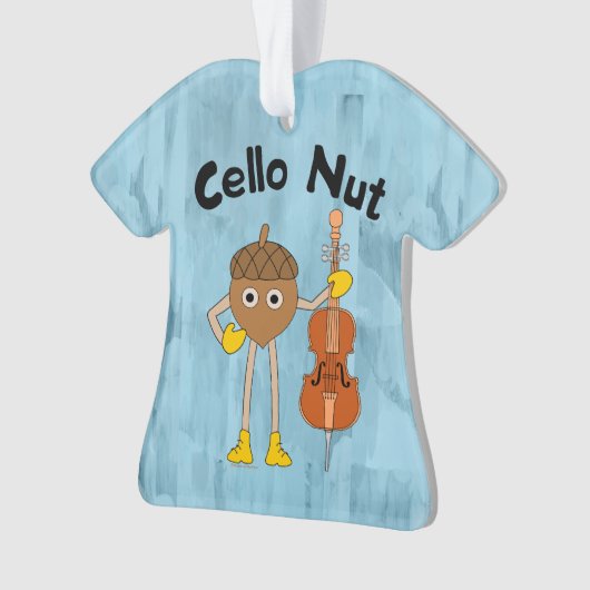 Cello Nut Ornament (voorkant)
