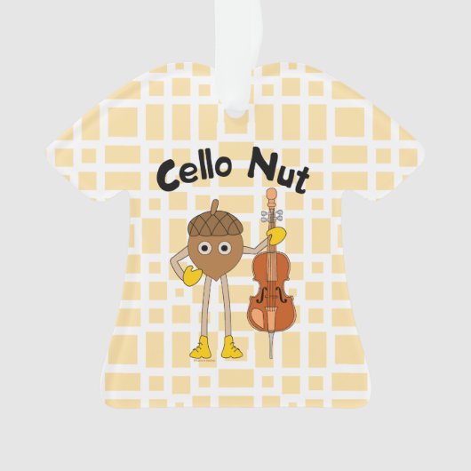 Cello Nut Ornament (voorkant)