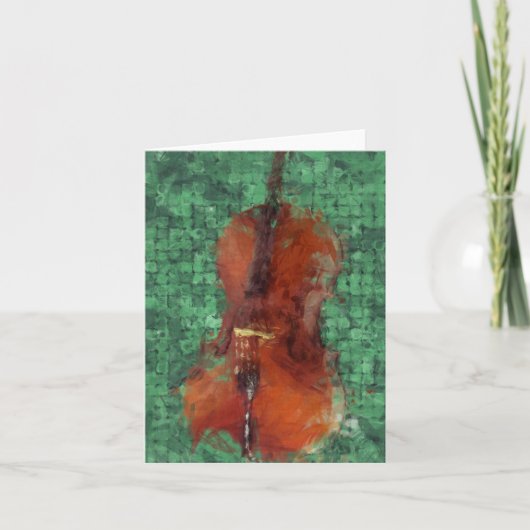 Cello on Green Kaart (Voorkant)