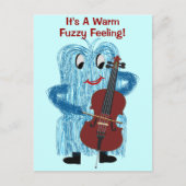 Cello - Ontvang een Warm Fuzzy gevoel Briefkaart (Voorkant)