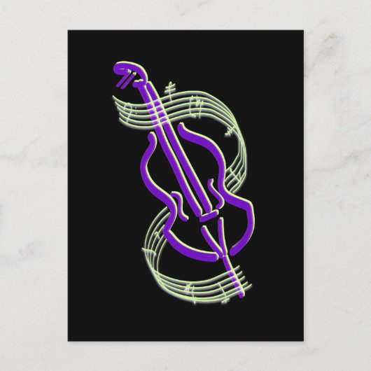 Cello-ontwerp Briefkaart (Voorkant)