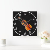 "Cello"-ontwerpwandklokken Vierkante Klok (Huis)