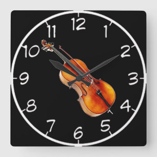 "Cello"-ontwerpwandklokken Vierkante Klok