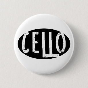 Cello Ovaal Ruw Tekst Ronde Button 5,7 Cm
