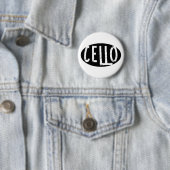 Cello Ovaal Ruw Tekst Ronde Button 5,7 Cm (In situ)
