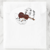 Cello Ovale Sticker (Tas)